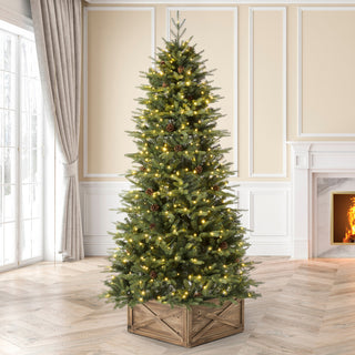 6' Pre-Lit Green Fir Artificial Christmas Tree With Lights