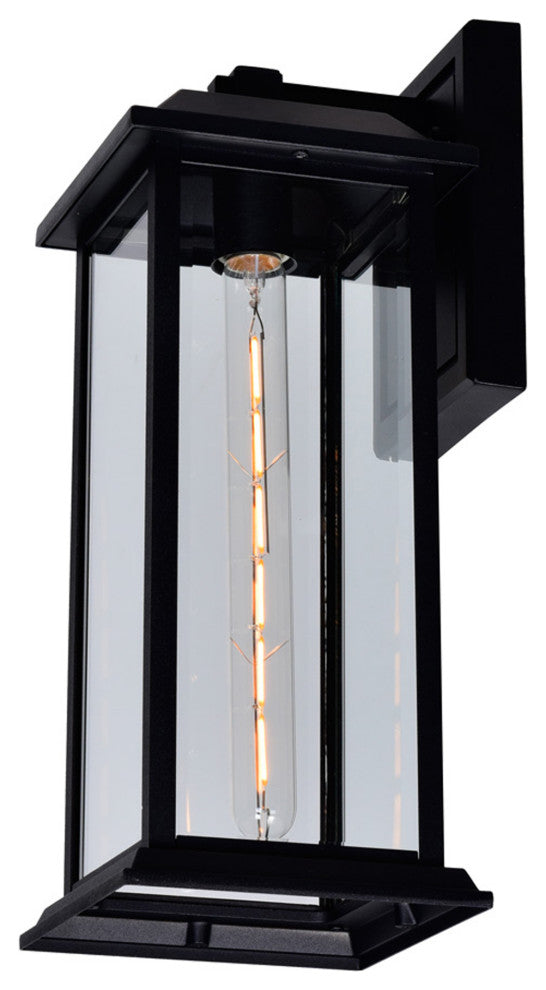 Blackbridge 1 Light Outdoor Black Wall Lantern