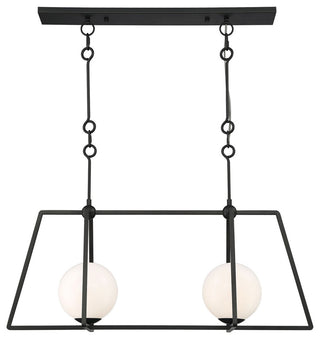 Stratus Large 2-Light Linear Bronze Chandelier