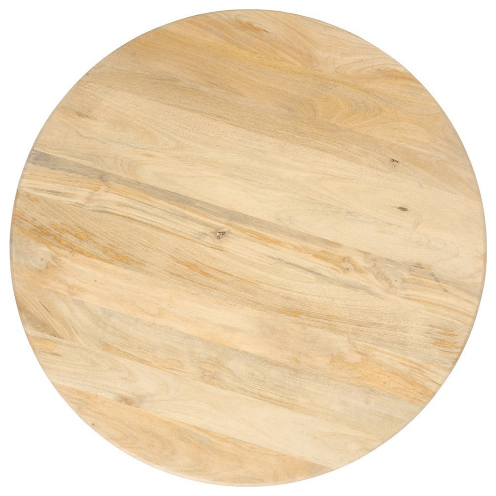 Safavieh Couture Madilynn Round Wood Coffee Table, Natural