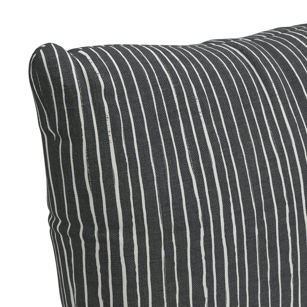 18" Decorative Pillow, Polyester Insert, Brush Stripe Ink