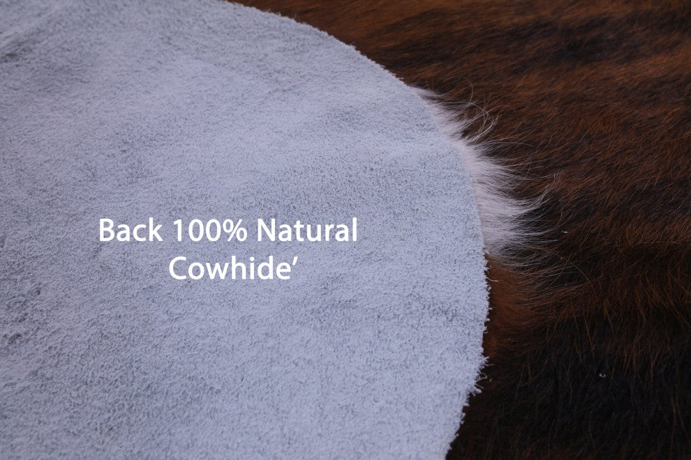 6' 11" X 5' 8" Natural Cowhide Rug C2359