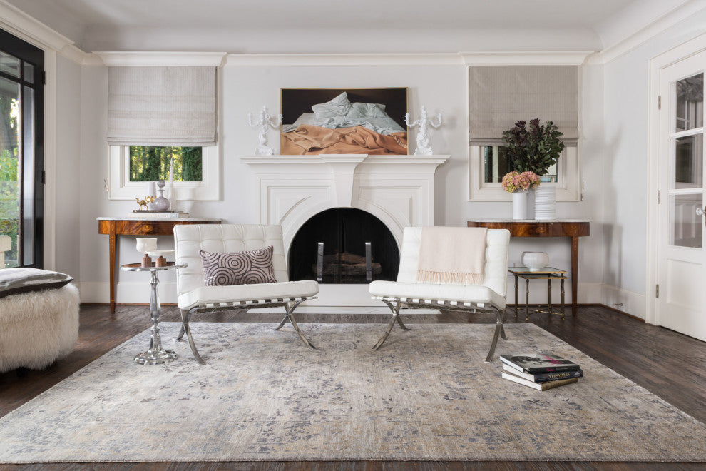 Gray Hand Knotted Viscose from Bamboo Mirage Area Rug by Loloi, 2''0"x3''0"