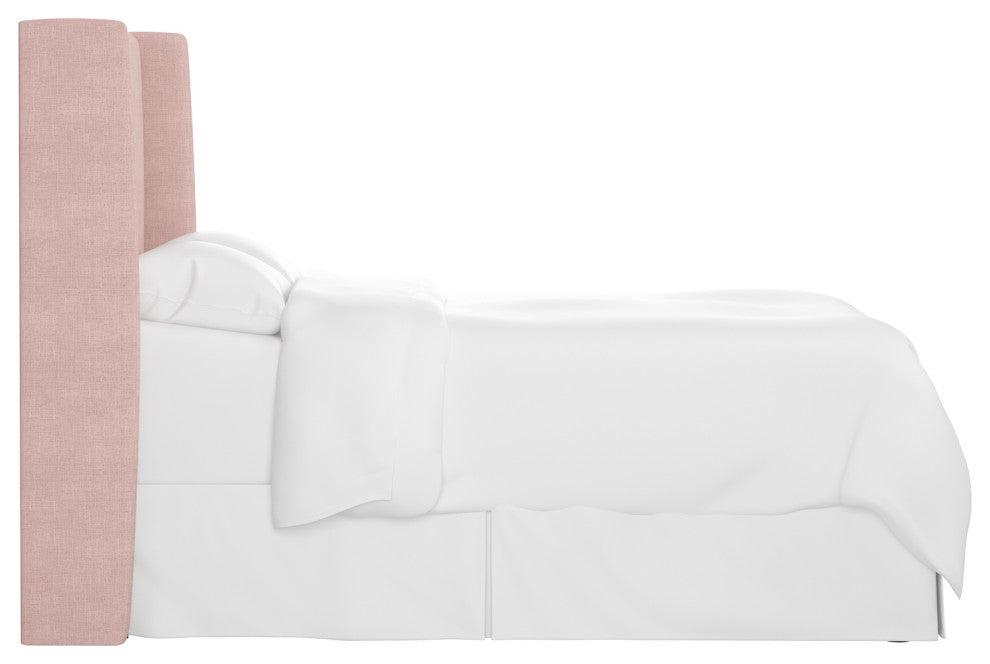 Maxwell Cal King Square Wingback Headboard, Zuma Rosequartz