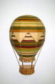 13" Hot Air Balloon Wall Sculpture, Retro Art Unique