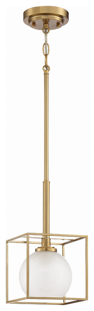 Cowen 1 Light Mini-Pendant, Brushed Gold
