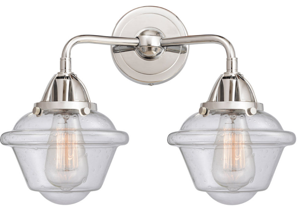 288-2W-PC-G534-LED 2 Light 15.5" Bath Vanity Light, Polished Chrome