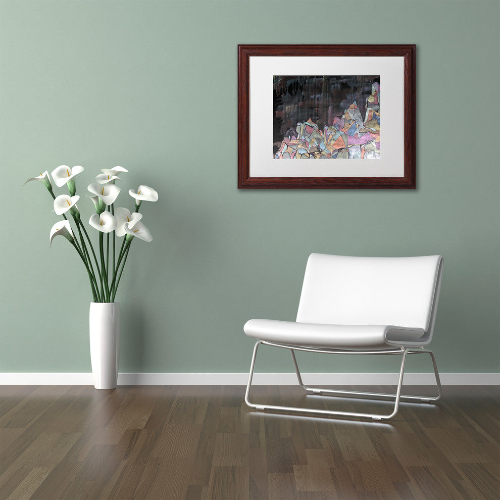 Lauren Moss 'Galdhopiggen' Art, Wood Frame, White Matte, 14"x11"