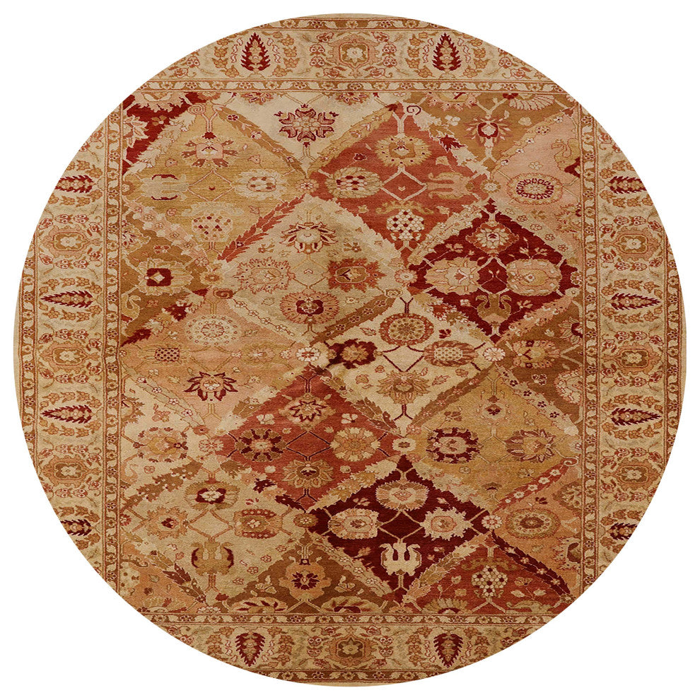 Ahgly Company Indoor Round Mid-Century Modern Area Rugs, 4' Round