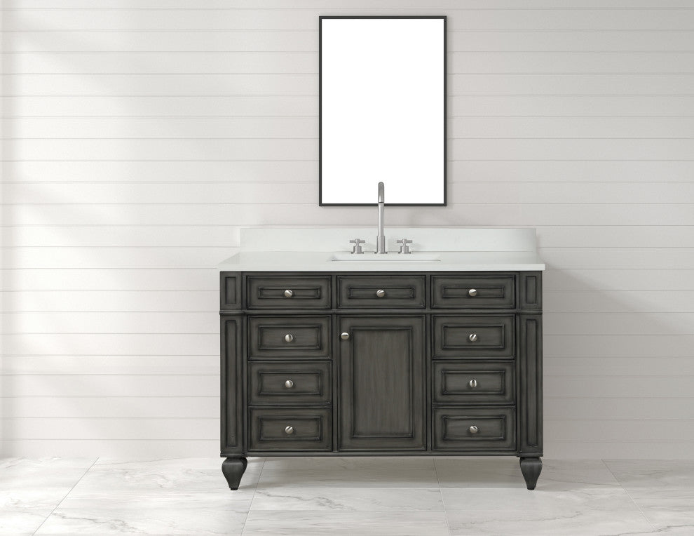 Winston 48" Single Vanity, Gray