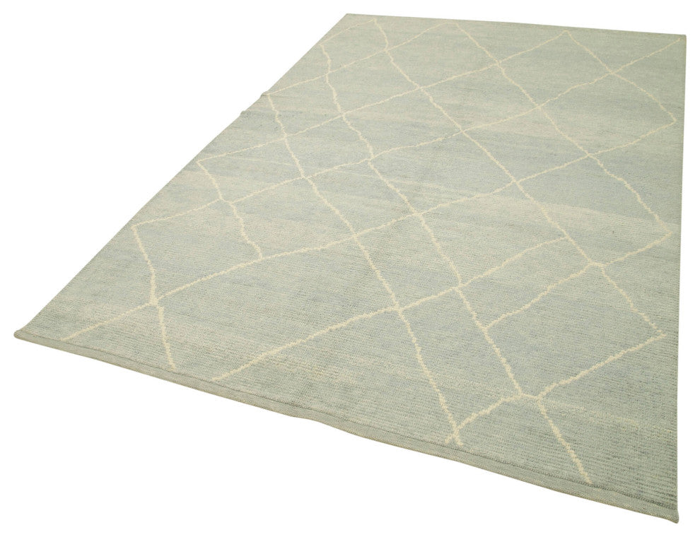 Rug N Carpet - Handmade Decorative 6' 2'' x 9' 1'' Moroccan Area Rug
