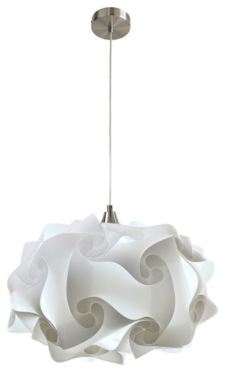 Cloud Pendant Light, Nickel, Medium