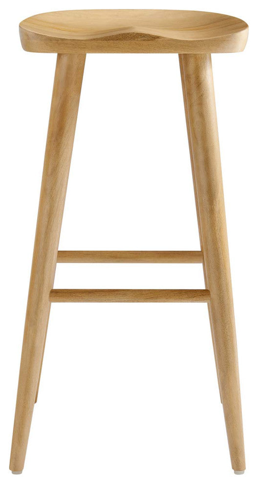 Saville Backless Wood Bar Stools - Set of 2