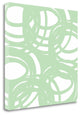 "Spiral Mint" By Linda Woods, Giclee Print on Gallery Wrap Canvas, Ready to Hang