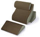 Avana Kind Bed Orthopedic Support Pillow Comfort System, Mocha and Sage