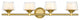 Innovations 311-4W-SG-CLW-LED 4-Light Bath Vanity Light, Satin Gold