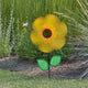 Yellow Sunflower Spinner With Leaves, 12"