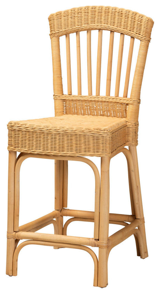 Becca Natural Rattan Counter Stool