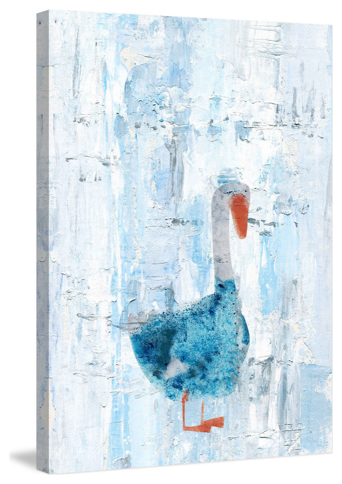 "Dapper Duck" Painting Print on Wrapped Canvas, 30"x45"