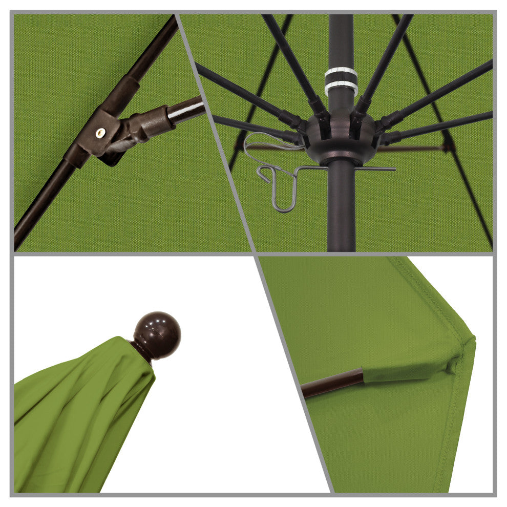 Fiberglass Umbrella Bronze, Spectrum Cilantro