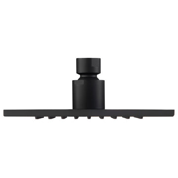 Isenberg HSB.6S - 6" Solid Brass Showerhead Rainhead - Square, Matte Black