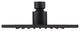 Isenberg HSB.6S - 6" Solid Brass Showerhead Rainhead - Square, Matte Black