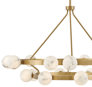 Fredrick Ramond Selene Chandelier, Lacquered Brass, Large