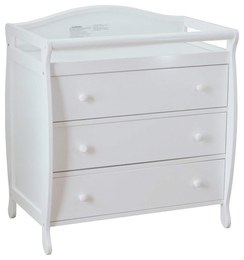 Baby Mile Eve 3-Drawer Changer, White