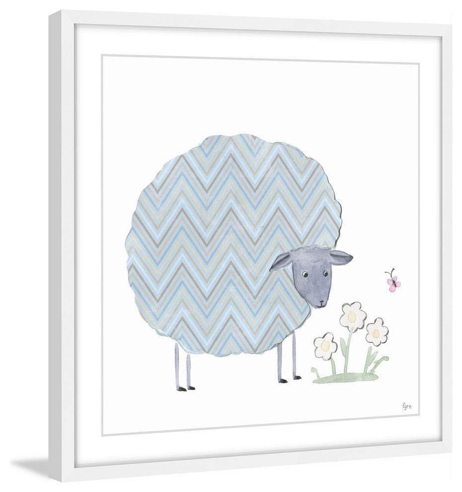 "Quality Wool" Framed Painting Print, 18"x18"