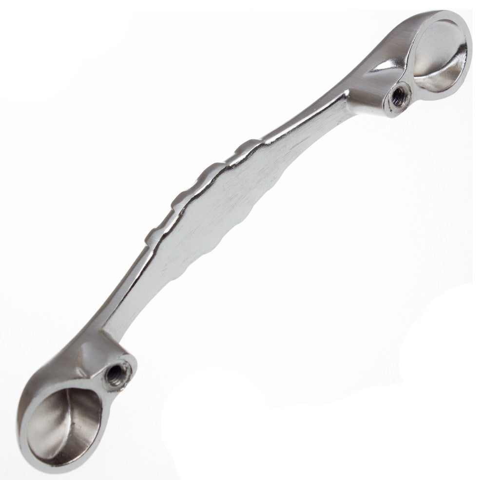 3" Center Braided Pull, Set of 3, Satin Nickel