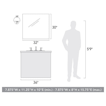 Rey 1 Light Articulating Wall Sconce