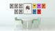 Capricorn Horoscope Astrology White Print on Canvas with Picture Frame, 13"x17"