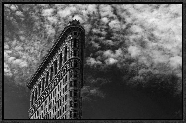 "Nyc, Flatiron" Framed Canvas Giclee by Francesco Santini, 19x13"