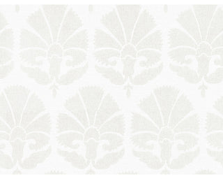 Lily White and Cream Ottoman Fans Wallpaper