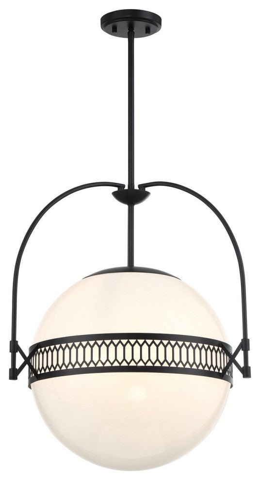 Thornhill 3-Light Pendant, Matte Black