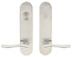 Waterfall Lever, Tubular Dummy Entry With Dummy Cylinder, Satin Stainless Steel