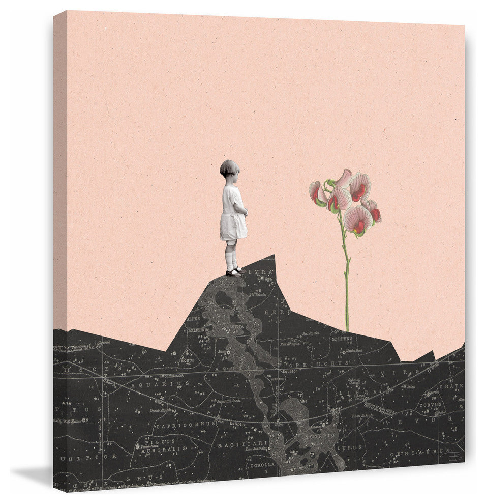 Marmont Hill, "Nina Mira Flor Rosa" by Bengoa Vazquez on Wrapped Canvas, 32x32