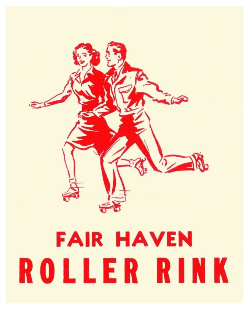 "Fair Haven Roller Rink" Digital Paper Print by Retrorollers, 37"x46"