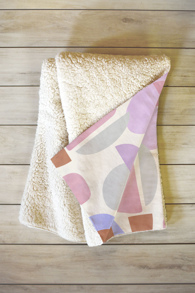 Marta Barragan Camarasa Geometric Shapes 78G Fleece Throw Blanket