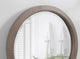 Hogan Round Framed Wall Mirror, Gray 18 Diameter