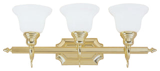 French Regency Bath Light, Polished Brass