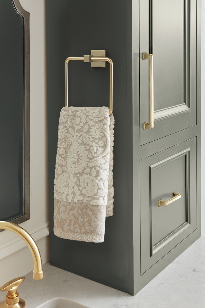 Amerock Appoint Traditional Towel Ring, Golden Champagne