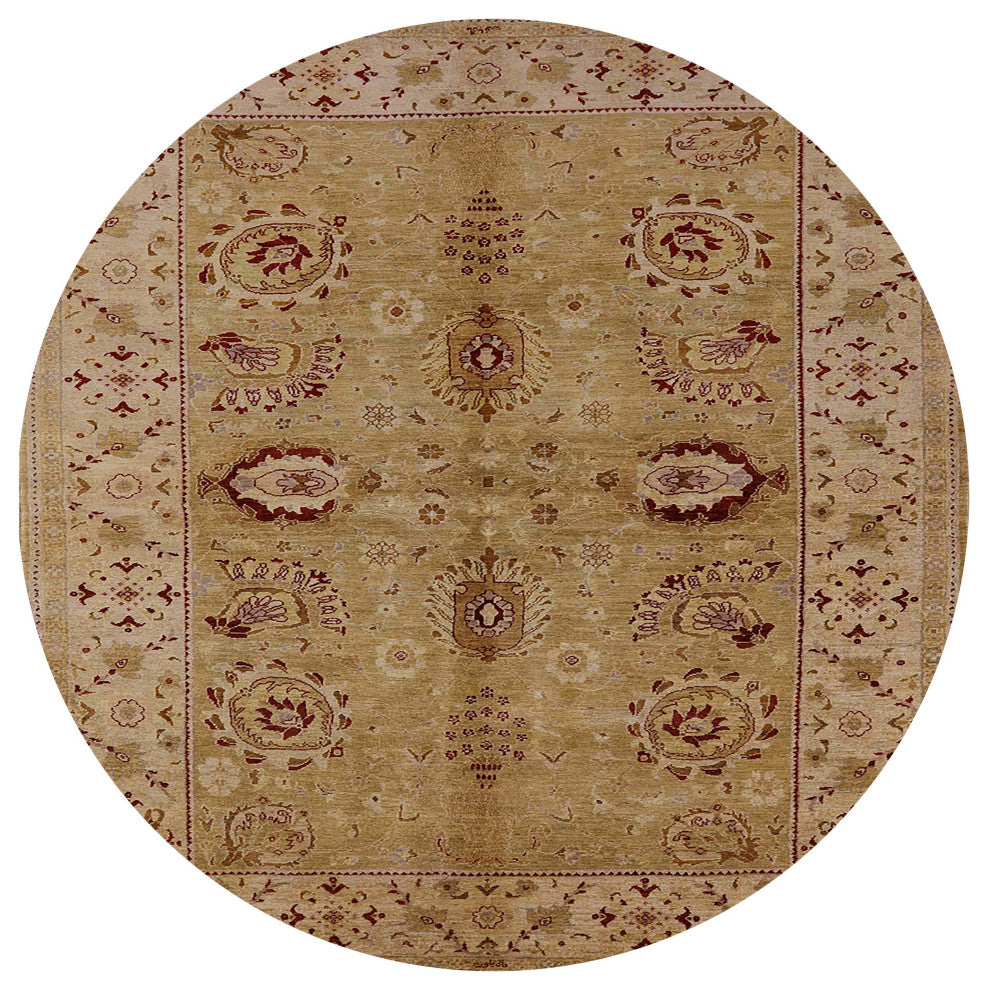 Ahgly Company Indoor Round Mid-Century Modern Area Rugs, 5' Round