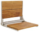 Life Line Series, Contour Shower Seats, Teak, 18", Stainless Steel