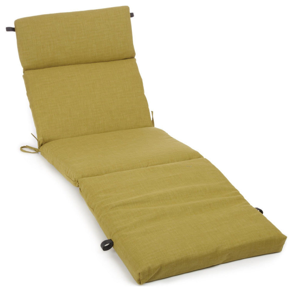 72" Outdoor Chaise Lounge Cushion, Avocado