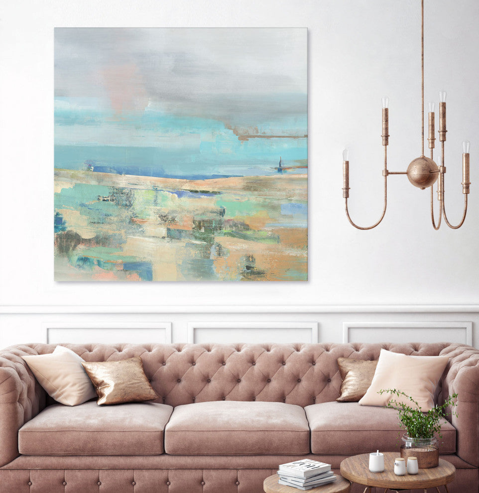 Low Tide I - 72 x 72 by Nancy Ngo
