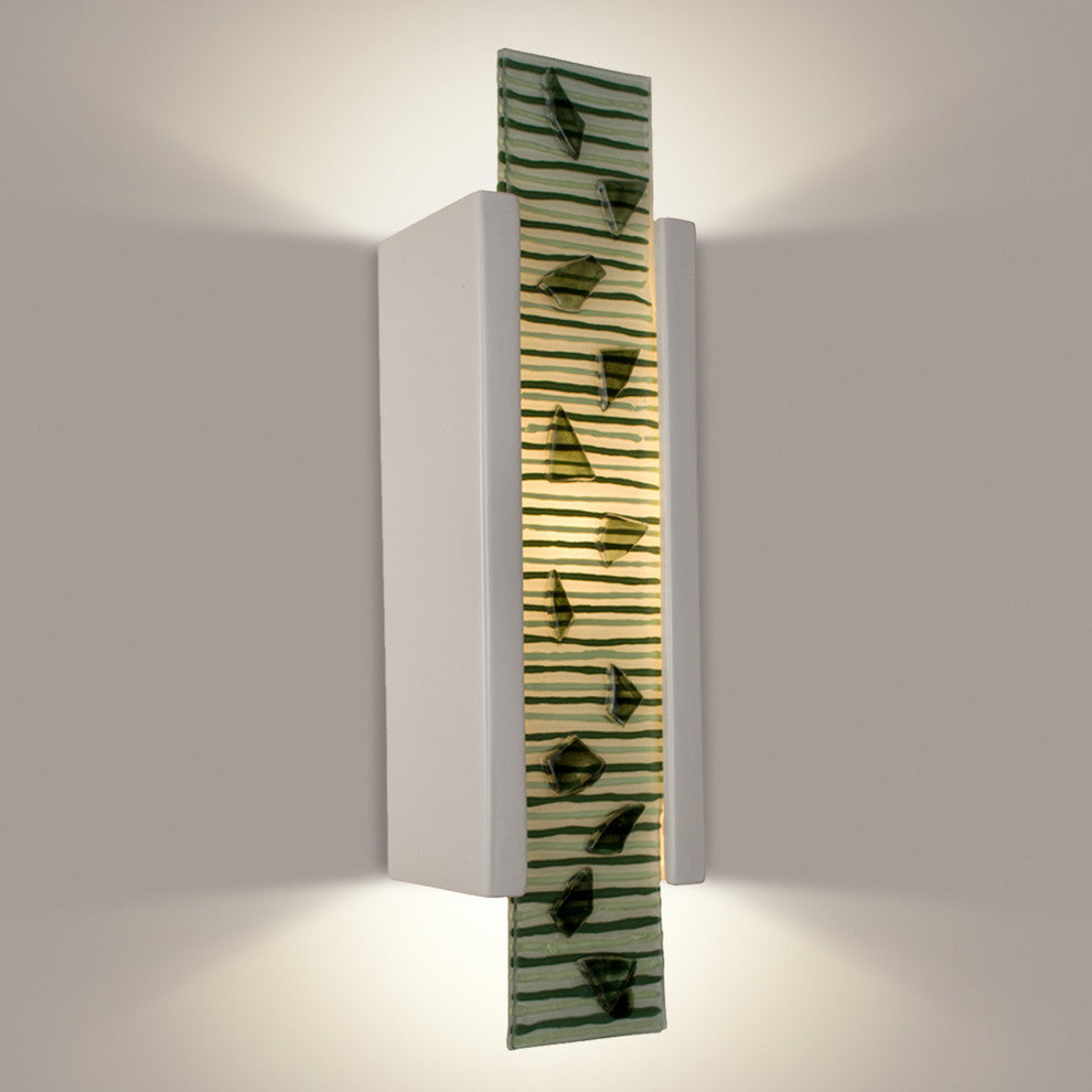 Zen Garden Wall Sconce, Gunmetal and Multi Rosewood, Bulb Type: E12