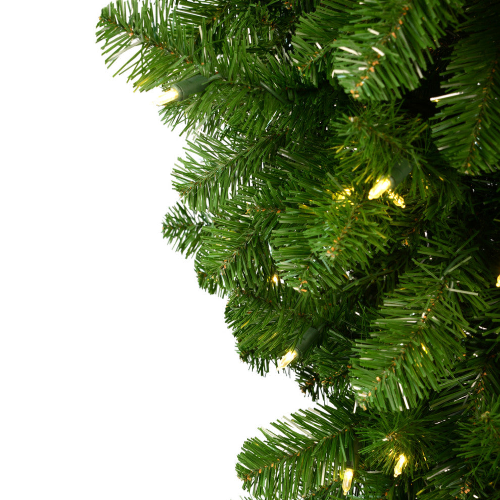 Vickerman A117436Led 6' American Upside Down Christmas Tree, Warm White Lights