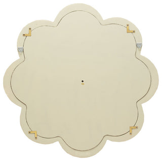 Flower Capiz Seashell Wall Mirror, Gold