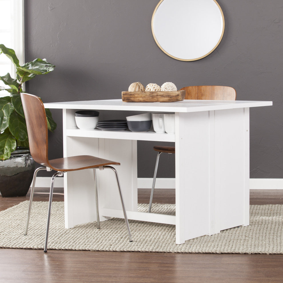 Kempsey Convertible Console to Dining Table, White